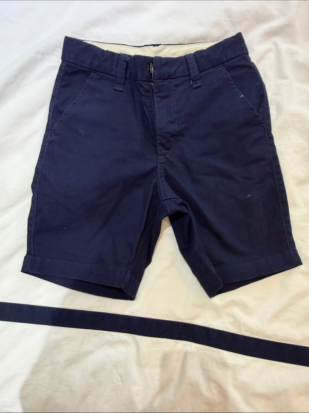 GAP kids Navy Flat Front Chino Shorts